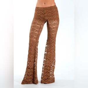 ✿ Free People X Nightcap Dixie Lace Flare Pants